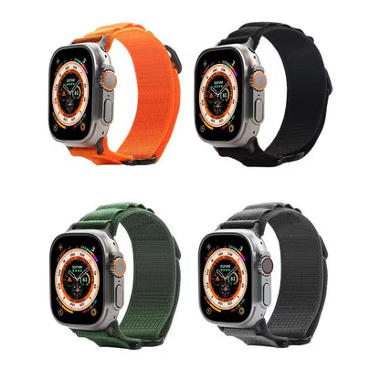 Tactical Nylon Band For Apple Watch Series 9 8 7 6 SE Ultra 49mm To 40mm 9