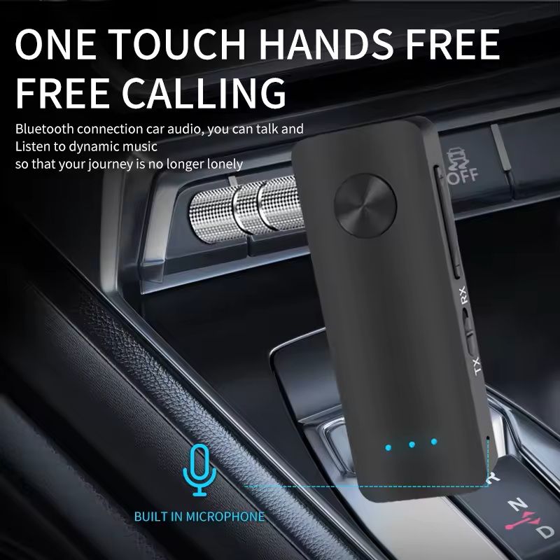 2in1 Bluetooth Audio Adapter With AUX For Car TV Speaker And PC 3