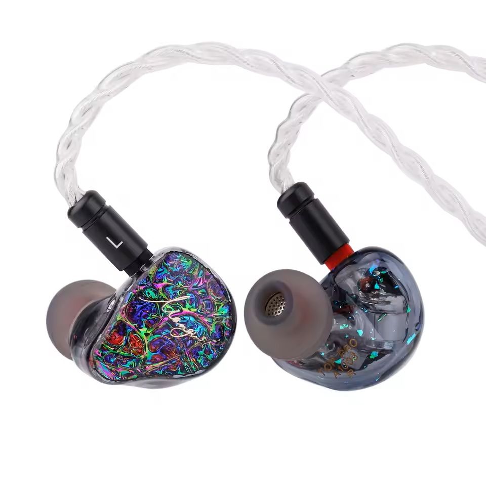 High-End Hybrid IEM Earphones with 10 Drivers and Interchangeable Connectors