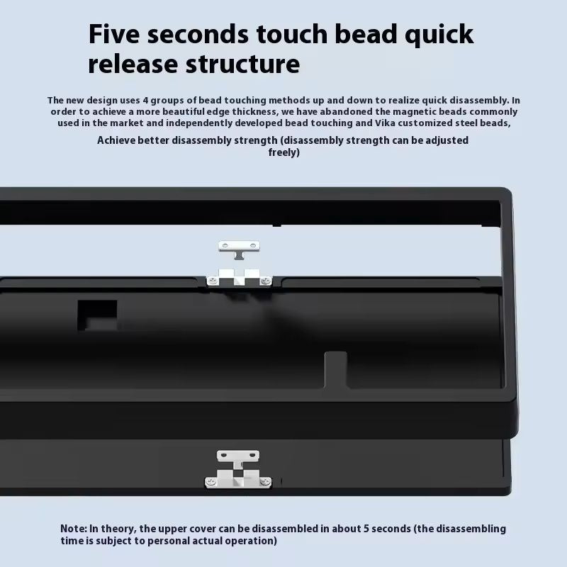 Aluminum Mechanical Keyboard Kit With RGB Wireless Bluetooth And Gasket Mount 2