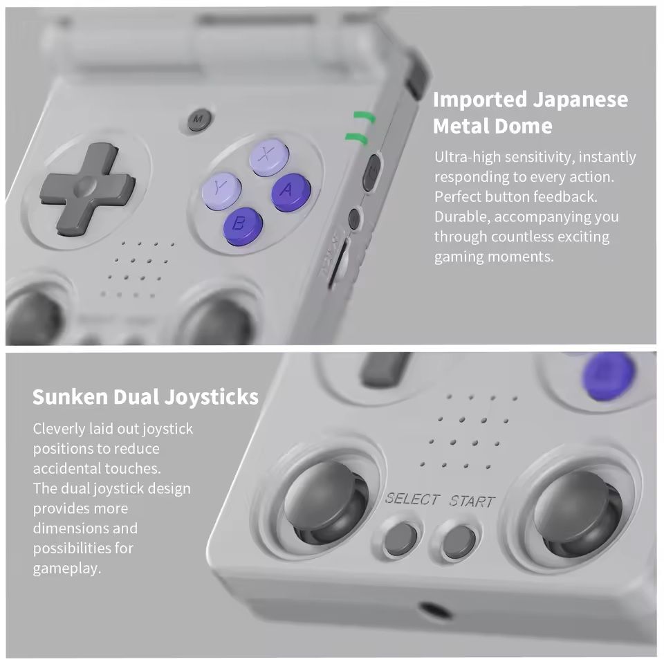 Flip Handheld Retro Game Console With 34 Inch Screen 64G 5000 Games And HDMI Output 6