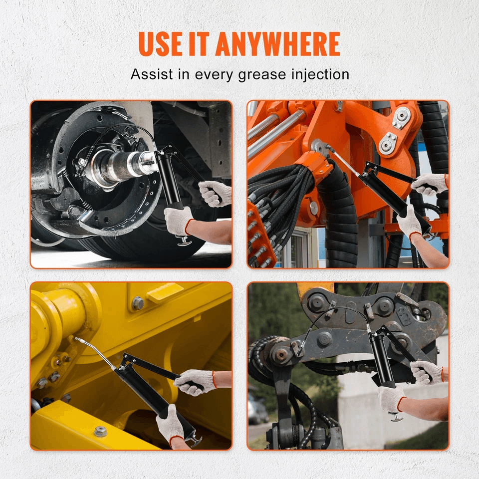 Heavy Duty Manual Grease Gun Lever Action For Vehicles  Industrial Use 5