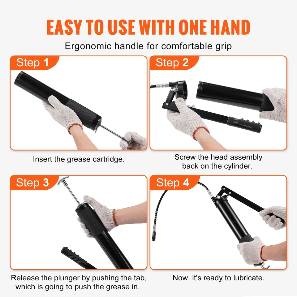 Heavy Duty Manual Grease Gun Lever Action For Vehicles  Industrial Use 4