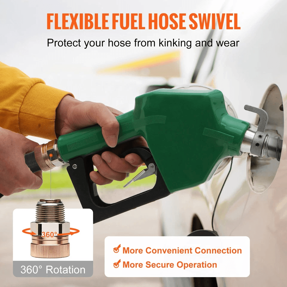 Automatic Fuel Nozzle Shut Off NPT Fuel Refilling Nozzle Spout High Flow Diesel Pump 4