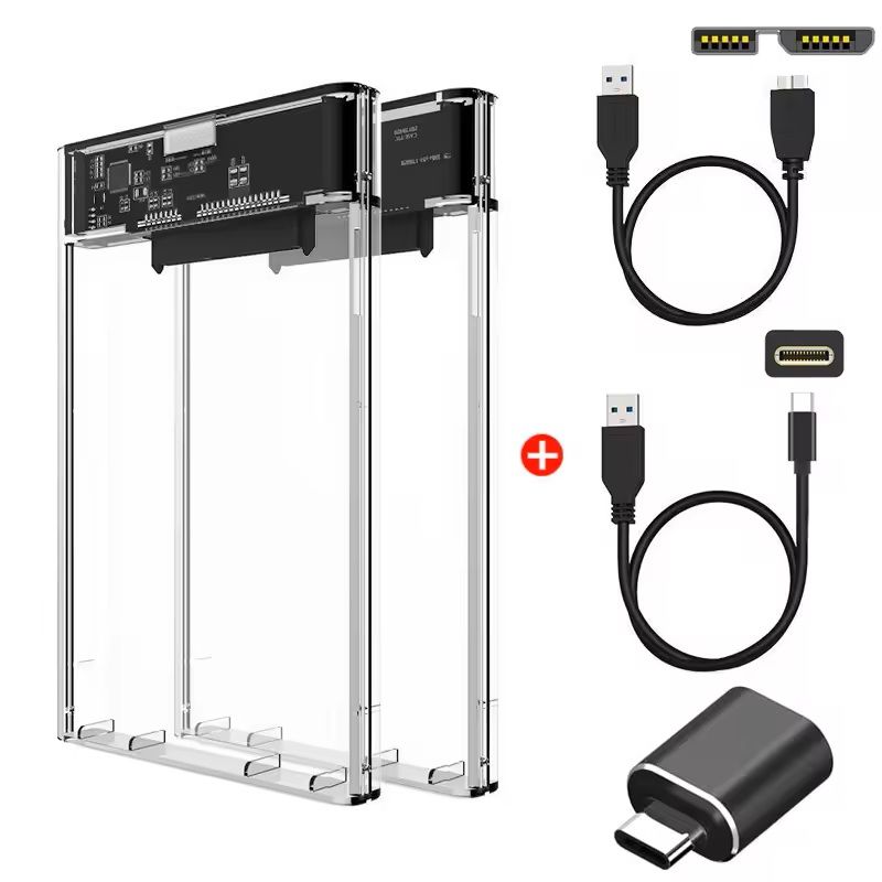 USB 3.0 and Type C SSD Enclosure for 2.5 Inch SATA Drives with 5Gbps Transfer Speed