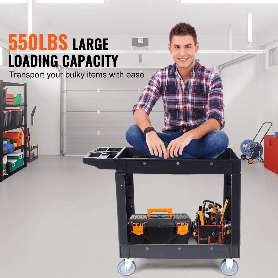 Utility Service Cart Rolling Cart With Swivel Wheels Heavy Duty Utility  Service Troll 1