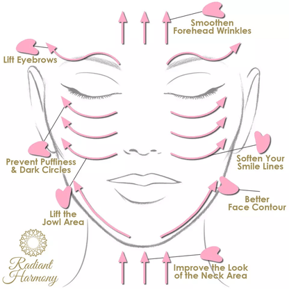 Rose Quartz Gua Sha Jade Body Guasha Board Natural Stone Facial Massage Tool For Wrinkles Puffiness 4