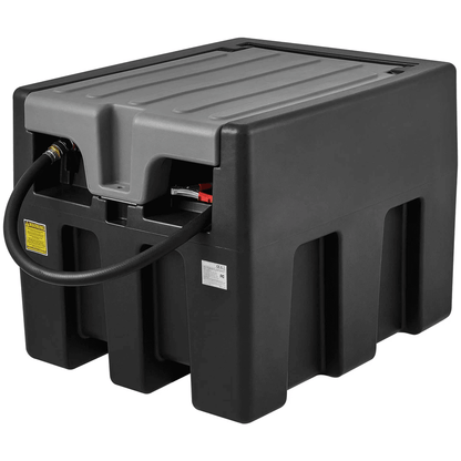Portable Diesel Tank Oil Fuel Tank with Electric Transfer Pump, Mobile Fuel Storage for Trucks, Farms, Heavy Equipment