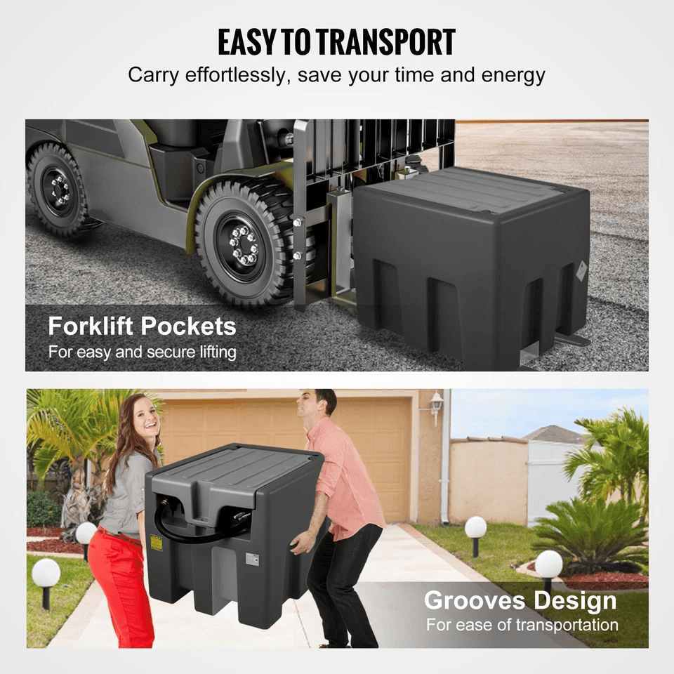 Portable Diesel Tank Oil Fuel Tank With Electric Transfer Pump Mobile Fuel Storage For Trucks Farms 3
