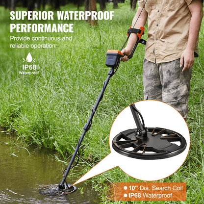 Professional LCD Metal Detector For Adults Waterproof IP68 Gold Detector With Detection Modes 2