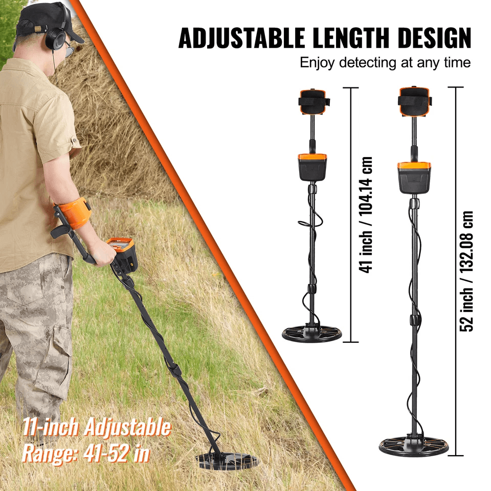 Professional LCD Metal Detector For Adults Waterproof IP68 Gold Detector With Detection Modes 6