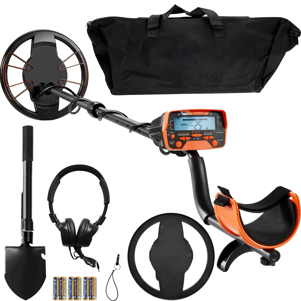 Professional LCD Metal Detector for Adults, Waterproof IP68 Gold Detector with Detection Modes
