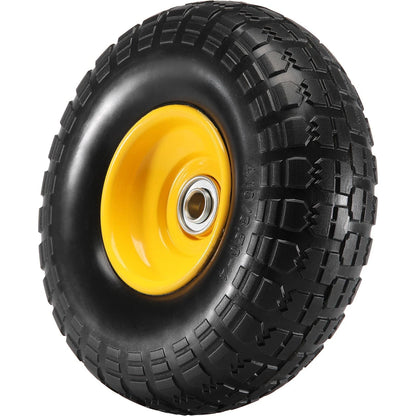 10 Solid PU RunFlat Tire Wheel  2Pack 400 Lbs Capacity FlatFree Tubeless Tire For HeavyDuty Equipme 8