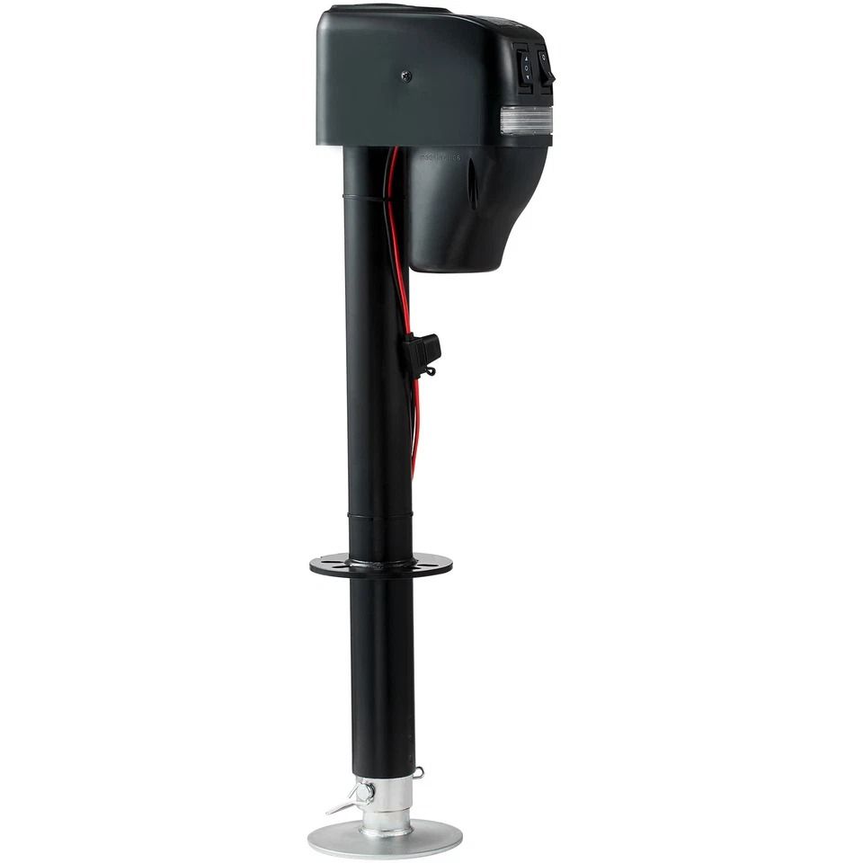 HeavyDuty 4000 Lb Power Tongue Jack Electric RV Trailer Jack With LED Light  Manual Override 4
