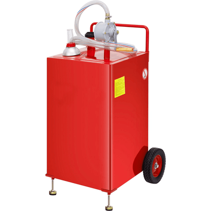 Portable Fuel Caddy, Gasoline, Diesel & Kerosene Storage Tank with Transfer Pump and Kink Free Hose