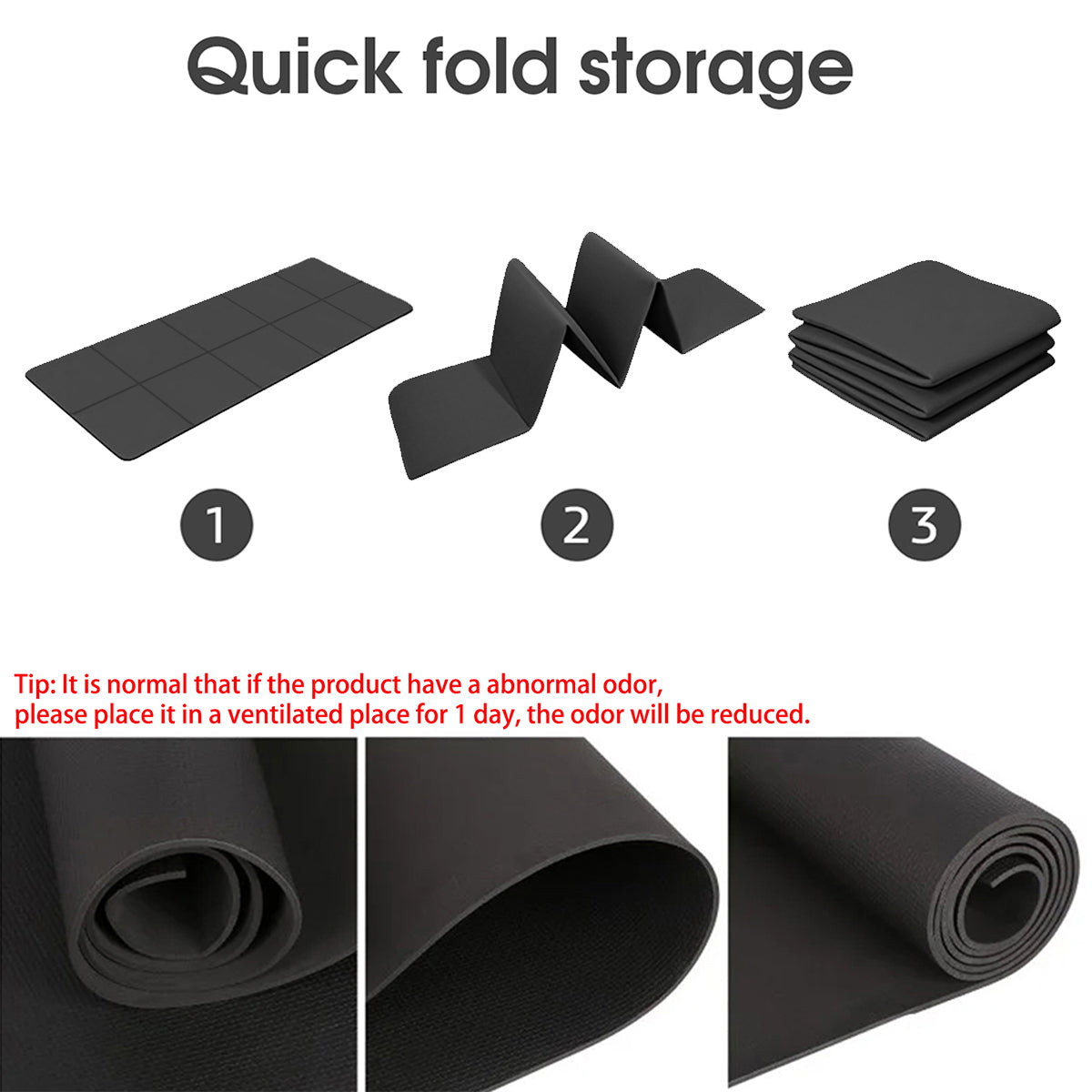 Foldable Yoga Mat EcoFriendly EVA Fitness Exercise Mat For Travel Yoga  Pilates 2