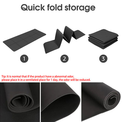 Foldable Yoga Mat EcoFriendly EVA Fitness Exercise Mat For Travel Yoga  Pilates 2