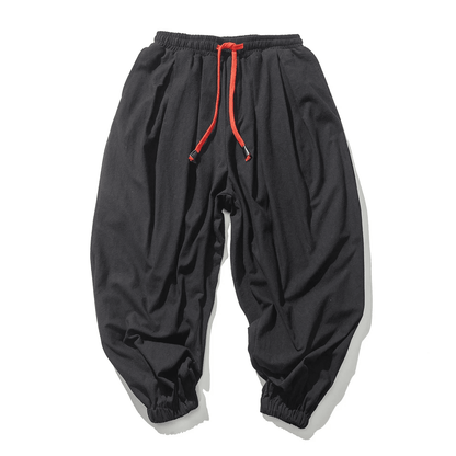 Mens UrbanEase Linen Harem Joggers – Breathable, Relaxed Fit Streetwear Pants
