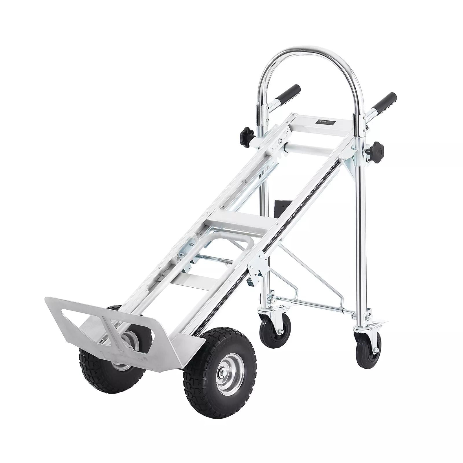 Heavy Duty 4in1 Aluminum Hand Truck  1000 Lbs Capacity Folding Dolly Cart For Easy Transport 8