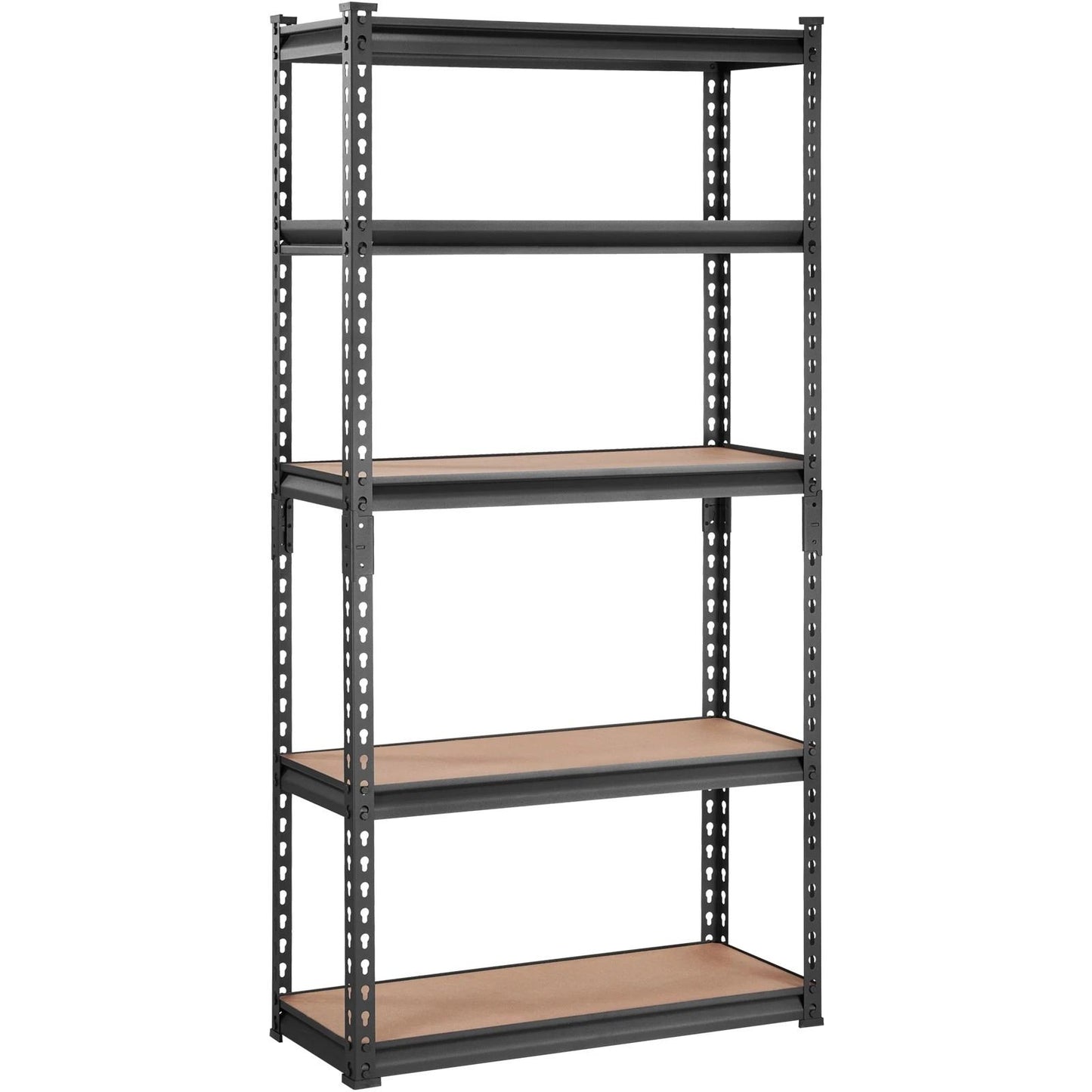 Industrial 5-Tier Storage Rack, Adjustable Garage Shelving Unit, 2000 lbs Weight Capacity