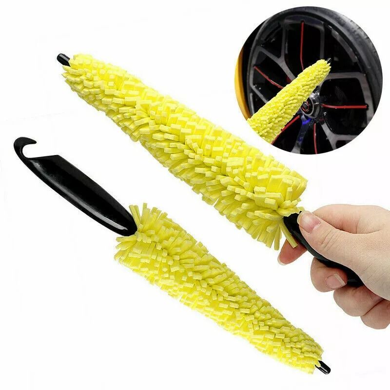 Premium Car Detailing Brush Set Wheel Cleaner Tire Rim Scrub Brush Polishing Pad For Ultimate Car W 3