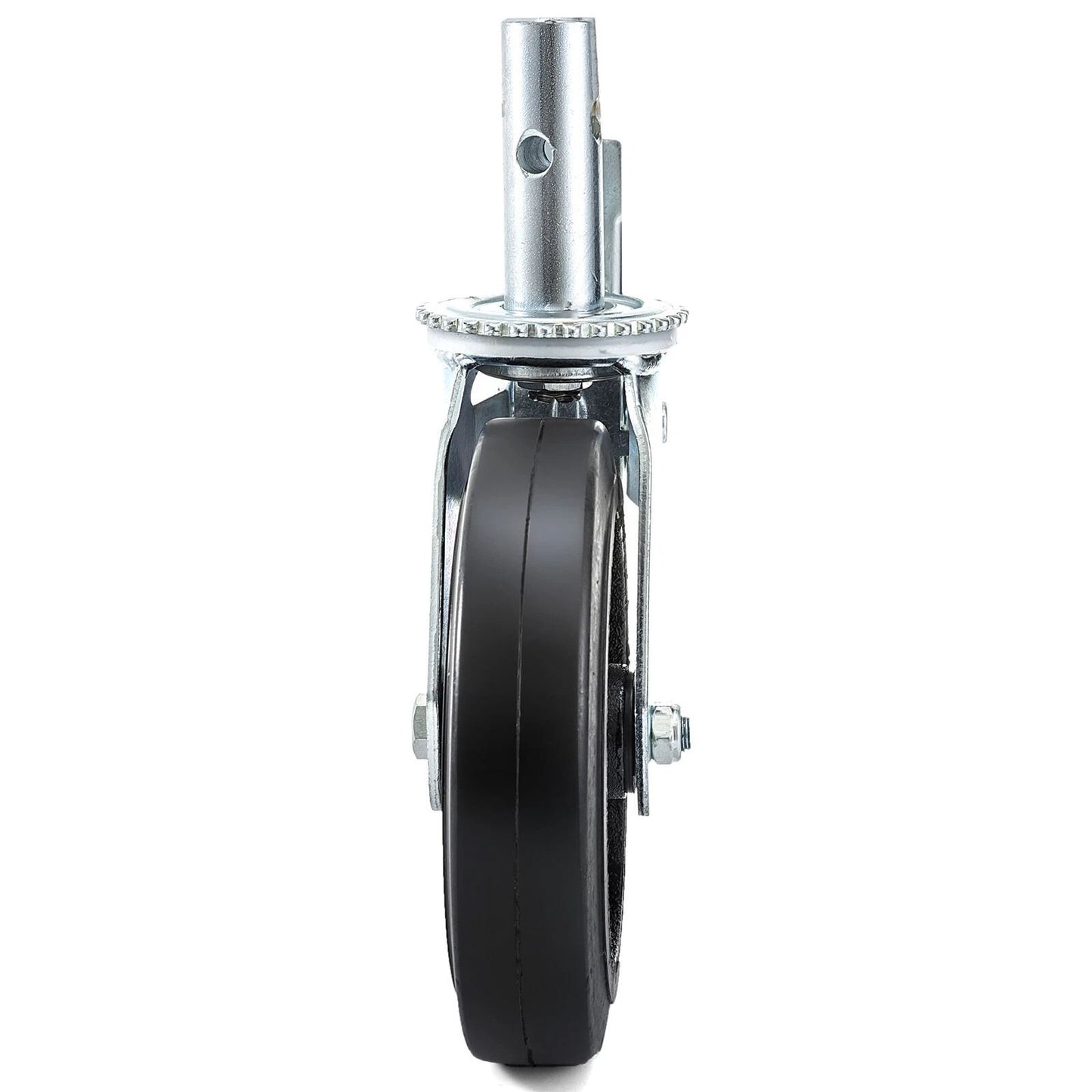 HeavyDuty 4PCS Scaffolding Casters 8 X 2 Locking Wheels  138 4400LBS Capacity  Black Industrial Whe 1