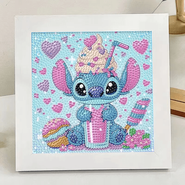 Kids 5D Diamond Painting Kit – DIY Animal Art Set with Big Gem Crystals