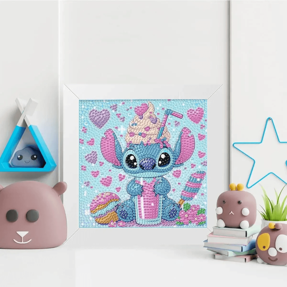 Kids 5D Diamond Painting Kit  DIY Animal Art Set With Big Gem Crystals 3
