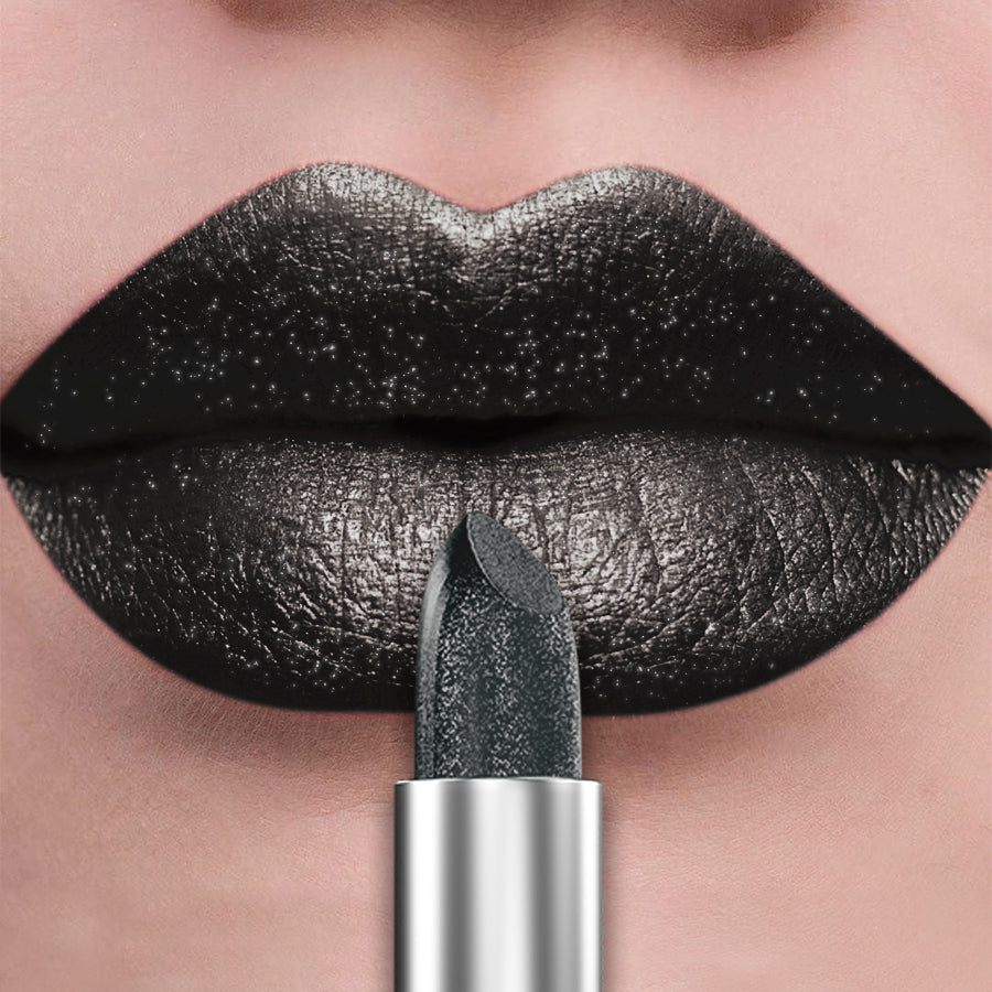 Bold & Intense Glitter Shiny Metallic Lipstick Pearlescent Lip Tint, Long Lasting Matte Lip Makeup