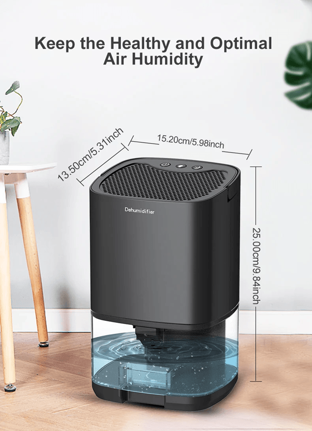 QuietAir Compact Dehumidifier  Portable Moisture Absorber For Home Bedroom And Office 2