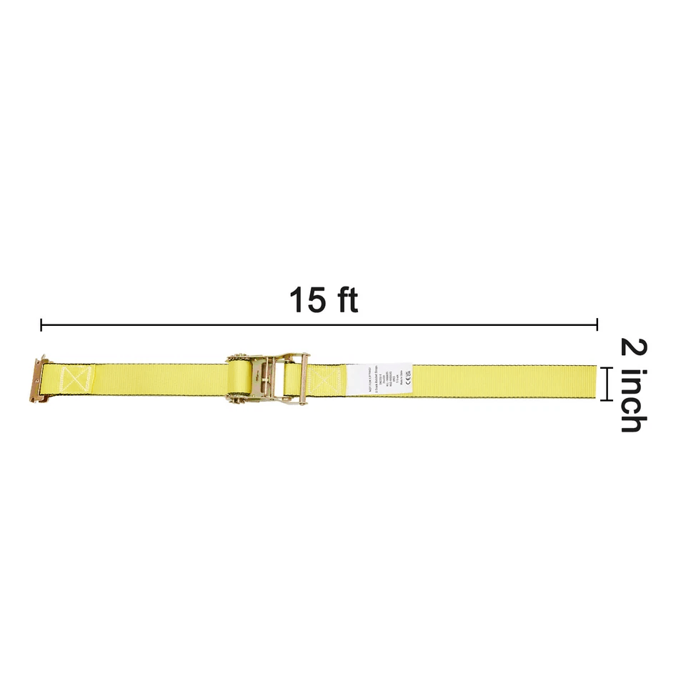 Ratchet Tie Down Straps Heavy Duty Cargo Securing Kit With E Track Hooks  Storage Bag 6