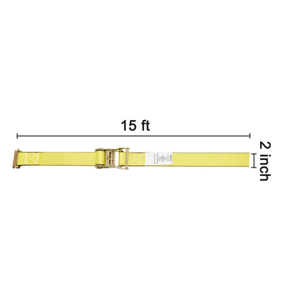 Ratchet Tie Down Straps Heavy Duty Cargo Securing Kit With E Track Hooks  Storage Bag 6