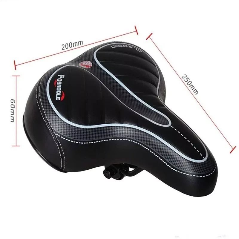 Wide Comfort Bike Seat Extra Cushioned Gel Saddle For EBike  Bicycle  Big Bum Support 7