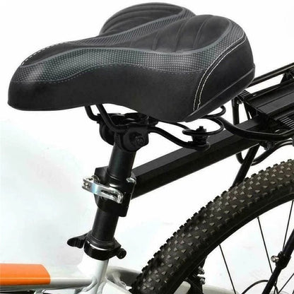 Wide Comfort Bike Seat Extra Cushioned Gel Saddle For EBike  Bicycle  Big Bum Support 1