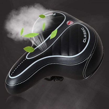 Wide Comfort Bike Seat, Extra Cushioned Gel Saddle for E-Bike & Bicycle – Big Bum Support