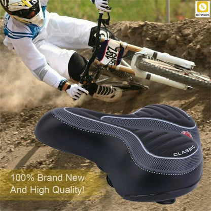 Wide Comfort Bike Seat Extra Cushioned Gel Saddle For EBike  Bicycle  Big Bum Support 6
