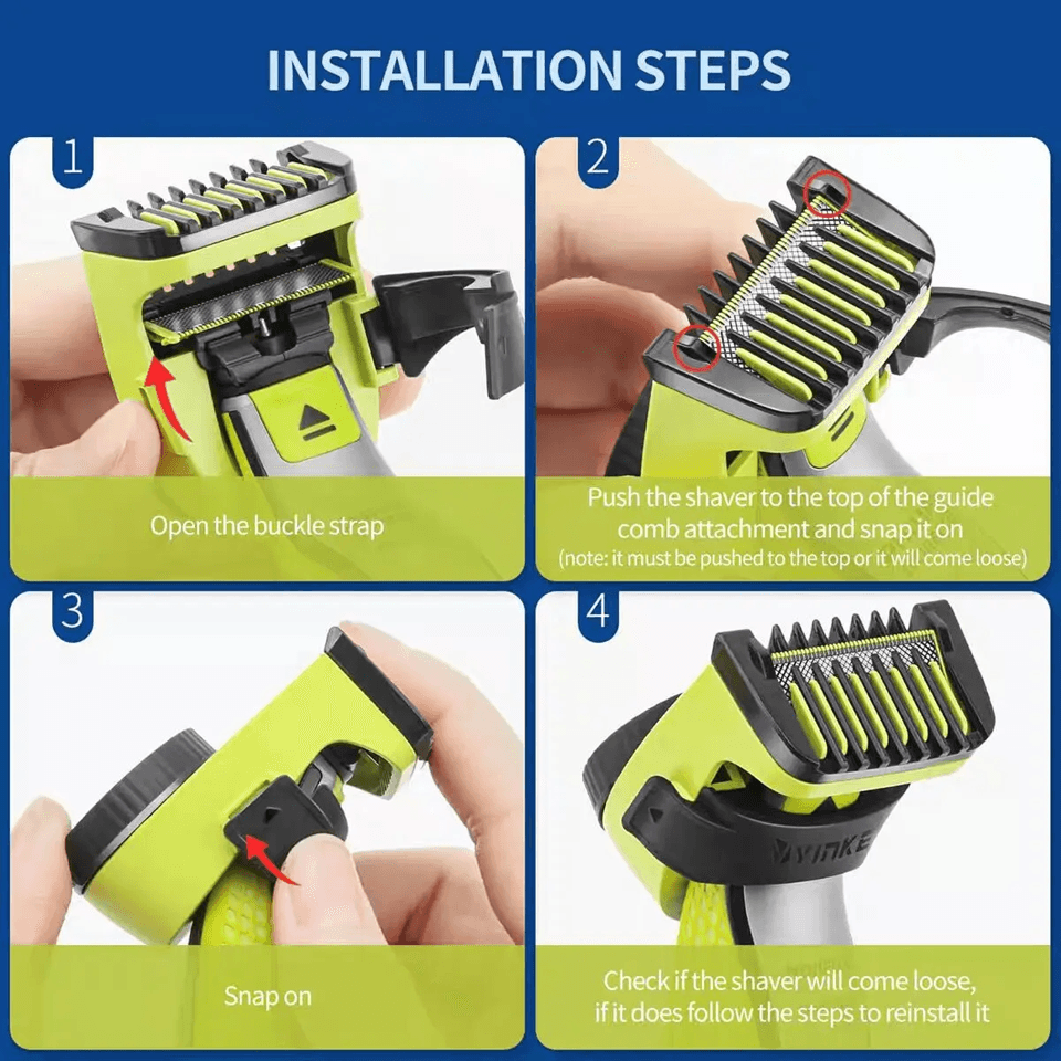 Adjustable Guide Comb Set For Philips OneBlade  14Length Trimmer Guards Compatible With QP2520 QP25 3