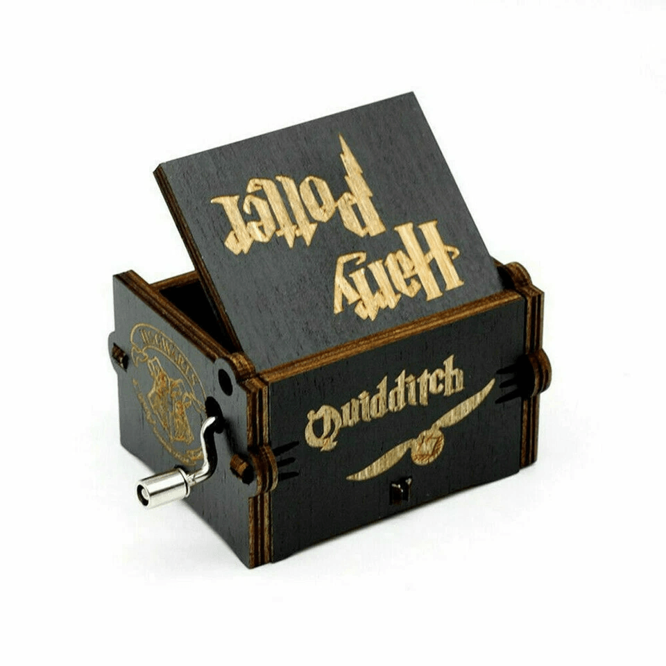 Harry Potter Wooden Music Box HandCranked Classic Handmade Toys Collectible Gift For Kids  Fans Vin 6