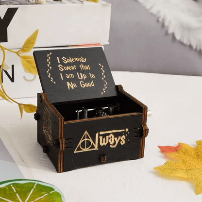 Harry Potter Wooden Music Box HandCranked Classic Handmade Toys Collectible Gift For Kids  Fans Vin 2
