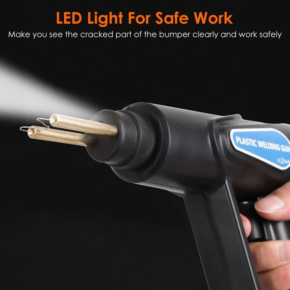 100W Plastic Welder Kit Complete Bumper Repair Set With Welding Gun  200 Staples 3