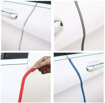10Feet Car Door Edge Guard Moulding Trim Strip  Universal Rubber Seal Protector With Metal Clips Bl 9