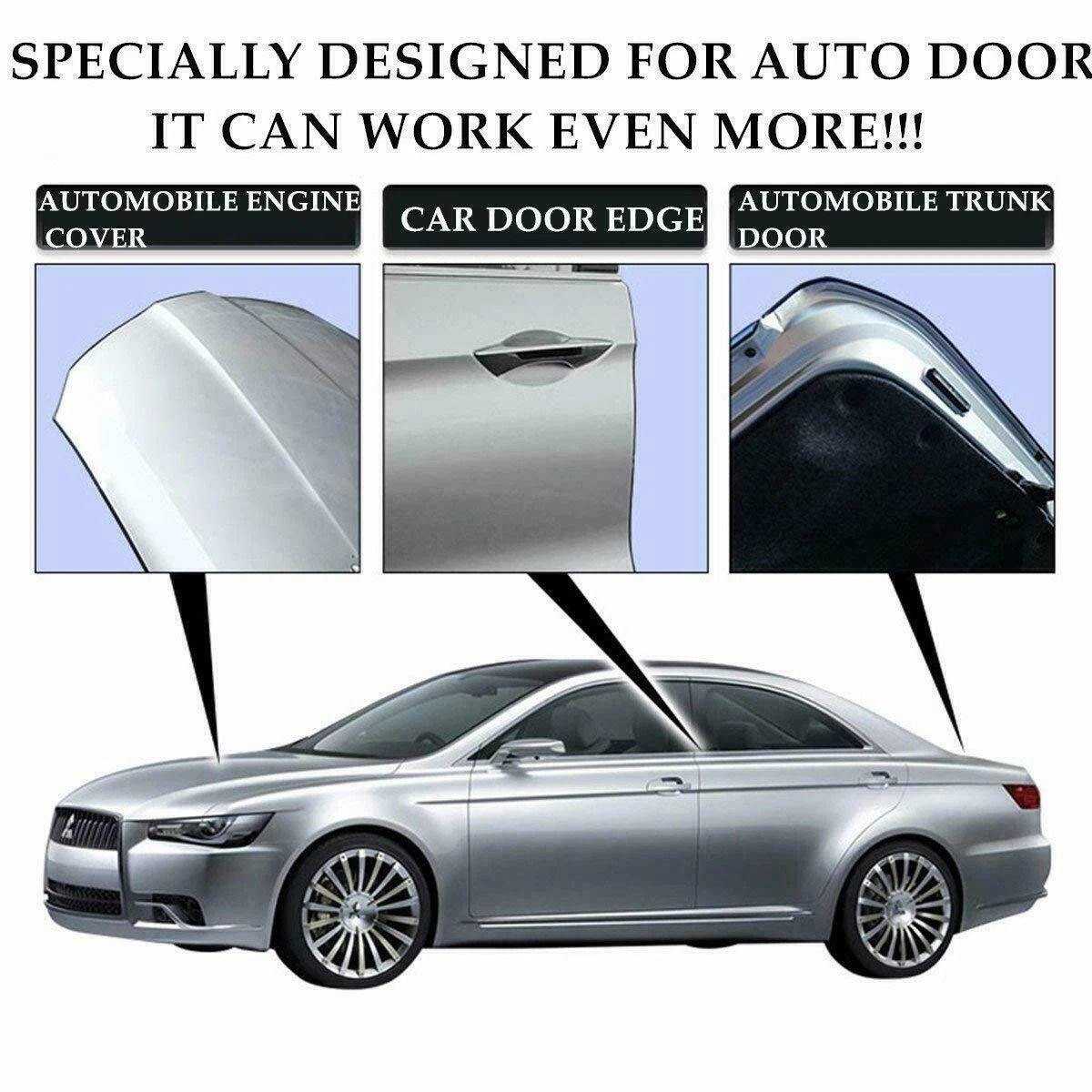 10Feet Car Door Edge Guard Moulding Trim Strip  Universal Rubber Seal Protector With Metal Clips Bl 2