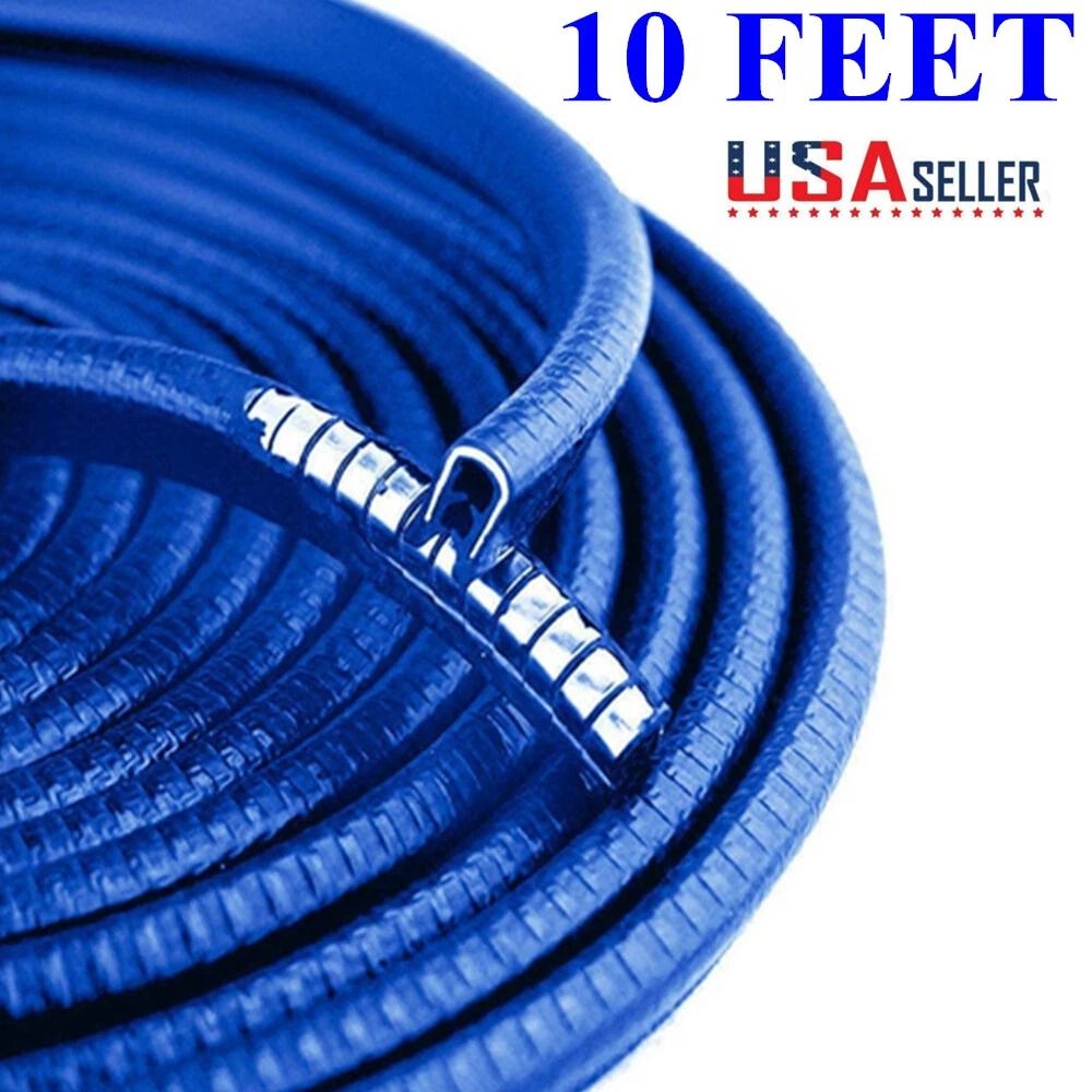 10Feet Car Door Edge Guard Moulding Trim Strip  Universal Rubber Seal Protector With Metal Clips Bl 4