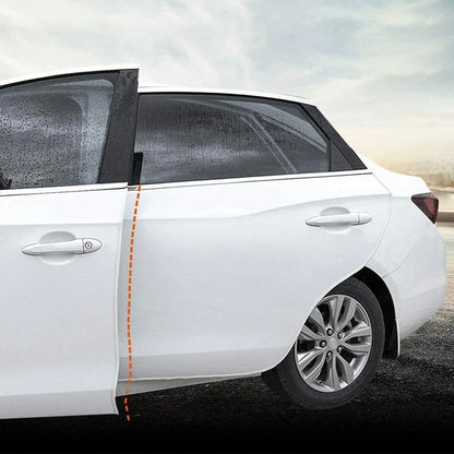 10Feet Car Door Edge Guard Moulding Trim Strip  Universal Rubber Seal Protector With Metal Clips Bl 7
