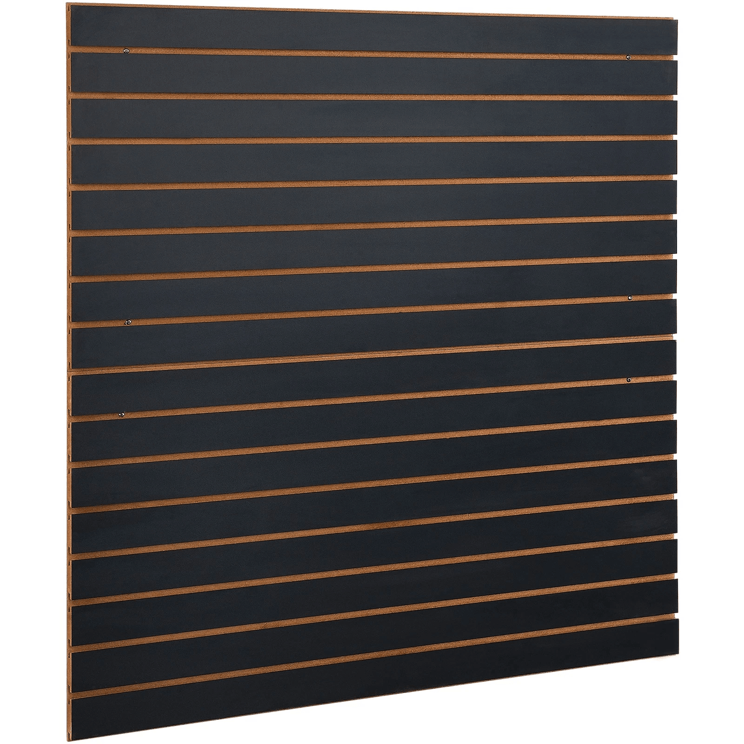 Black Slatwall Panels Garage Storage Organizer, MDF Wall Panel, Standard Groove