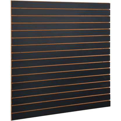 Black Slatwall Panels Garage Storage Organizer, MDF Wall Panel, Standard Groove