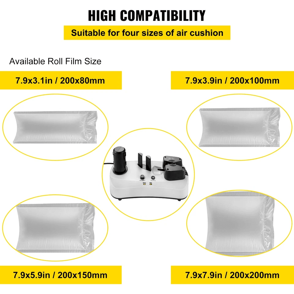 Air Pillow Maker High Speed Air Cushion Bubble Machine With Air Film 3