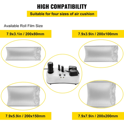 Air Pillow Maker High Speed Air Cushion Bubble Machine With Air Film 3