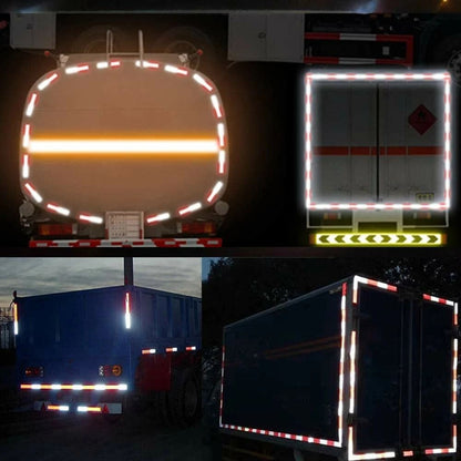 DOTC2 Approved Reflective Tape Red  White Conspicuity Tape 2x150 Roll For Trailers  Trucks 4