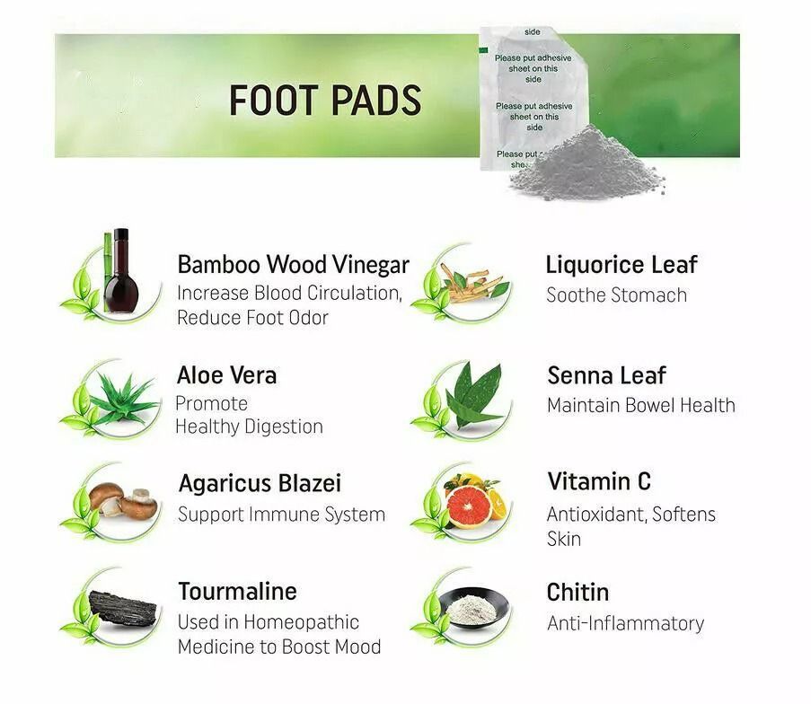 10 Cleansing Detox Foot Pads  Herbal Organic Patches For Pain Relief  Toxin Removal 3